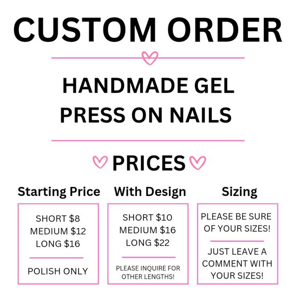Handmade Luxury Press-On Nails | Sturdy & Reusable | PINK BLACK CHROME - Picture 5 of 8